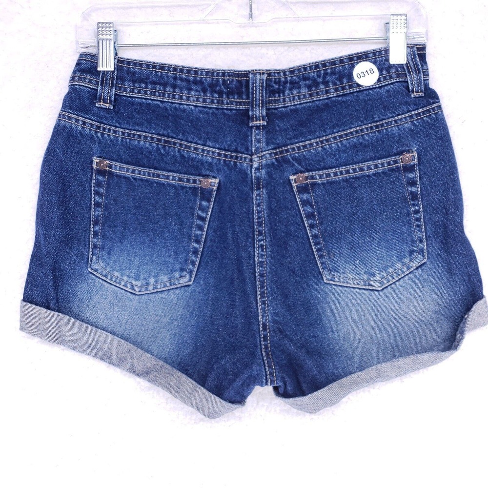 Authentic Denim Vintage Fit Jean Shorts Womens Size 8 36 Mid Rise Denim Pants - Picture 4 of 6